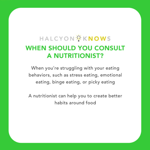 Halcyon can help you overcome issues like stress eating, emotional eating or pickiness and practice healthier eating habits.

Talk to our Nutritionist today!
Send us a message:

Globe: 0916-335-3909
Smart: 0918-488-3812

#halcyon #halcyonnutrition #halcyonKnows #bca #nutritionist #nutrition #meals #initialconsultation #healthy #healthiswealth #healthyfood #nutritiontips #nutritionplans #makati #metromanila #ncr