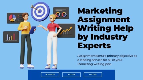 Have you ever required strengthening your writing skills to earn high grades on marketing assignments? This is AssignmentSanta's primary objective as a leading service for all of your Marketing writing jobs.To know more visit here: https://www.assignmentsanta.com/service/marketing-assignment-help