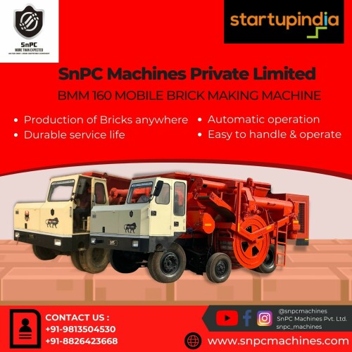 https://snpcmachines.com/brick-machines/bmm160

Bmm150-160
Fully automatic clay red bricks making machine. Snpc made Mobile brick making machine can produce up to 6000 bricks in 01 hour. The raw material should be clay, mud or mixture of clay and flyash. this machine is widely used by the itta Bhatta, brick making factories or kilns or gyara banane ke machine, clay brick manufacturers and red bricks manufacturers around globe.
8826423668