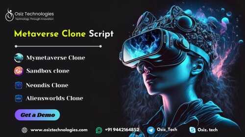 Osiz Technologies, a leading tech service company, offers Metaverse Clone Script, enabling businesses to develop their own metaverse. Their feature-rich clone script facilitates businesses to establish a decentralized, immersive virtual reality platform. Leveraging this technology, businesses can foster 3D interaction & virtual transactions, taking user engagement to unprecedented heights. With Osiz's Metaverse Clone Script, companies can efficiently customize and launch their metaverse, offering users interactive and immersive virtual experiences.

Click here to Explore more>> https://www.osiztechnologies.com/metaverse-clone-script