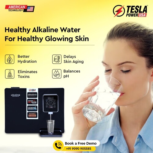 Alkaline water For Healthy Glowing Skin.
