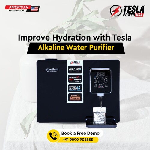 Improve Hydration with Tesla Alkaline Water Purifier.