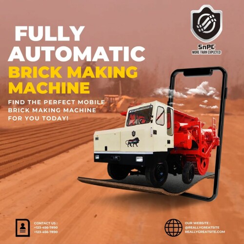 Unveiling India's first fully automatic brick making machine, BMM410 by SnPC Machines. Perfect brick making machine with different features and best price as compared to other machinery. Fully automatic mobile brick making machine produces brick moving on wheel like vehicle. These machines produce brick as fast as more than three times as compared to manual production. These machines produce top quality brick with low water consumption therefore considered as eco-friendly. Top mobile brick making machines as BMM160, BMM410, BMM310 which produces brick according to their capacities. 
For more queries please contact us: 8826423668
https://snpcmachines.com/