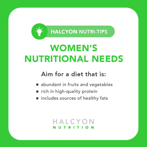 By prioritizing these foods, you can create a balanced and rich-in-nutrient diet that fuels your body with energy and supports your health goals.

Halcyon stands alongside women on their wellness journey. Discover more empowering information and nutritional tips on women’s health by liking and following our page! 

#halcyon #halcyonnutrition #halcyonKnows #bca #bodycompositionanalysis #nutrition #meals #initialconsultation #healthy #healthiswealth #healthyfood #nutritiontips #nutritionplans #makati #metromanila #ncr