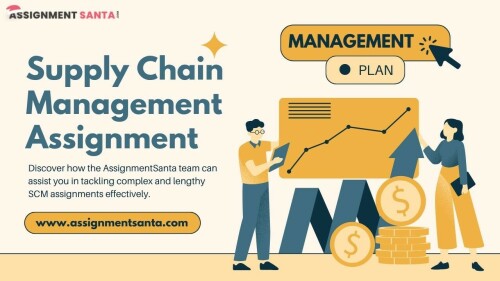 Supply Chain Management (SCM) serves as the foundation of the global economy by facilitating the smooth transfer of products and services from manufacturers to consumers. AssignmentSanta can be your trusted partner in overcoming hurdles and ensuring academic success. For more details visit here: https://www.assignmentsanta.com/service/supply-chain-management-assignment-help