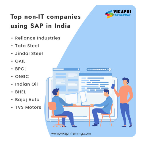 Top non IT Companies using SAP in India.