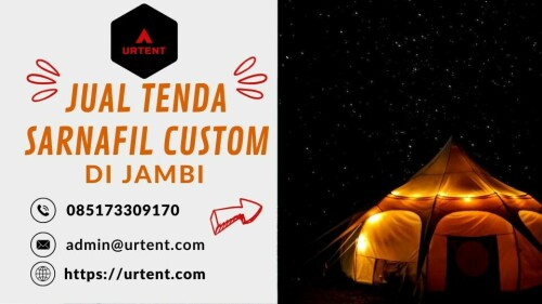 Dapatkan Tenda Sarnafil Custom berkualitas di Jambi. Desain sesuai keinginan Anda, bahan tahan lama. Untuk informasi lebih lanjut, hubungi [085173309170] atau email [admin@urtent.com]. Tampil beda dengan tenda custom kami!