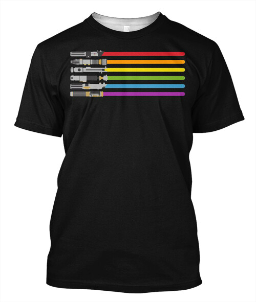 Lightsaber Rainbow Essential T Shirt copy