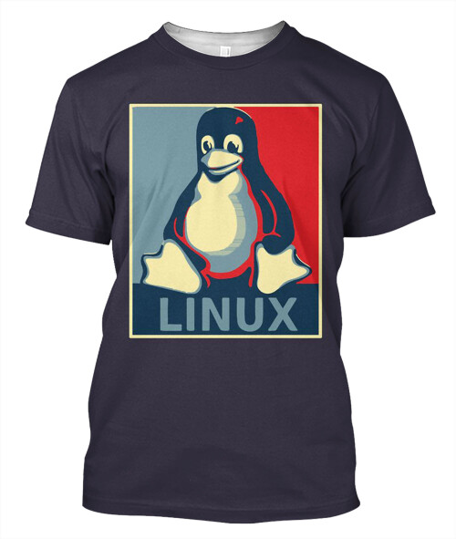 Linux tux penguin obama poster Pullover Hoodie copy