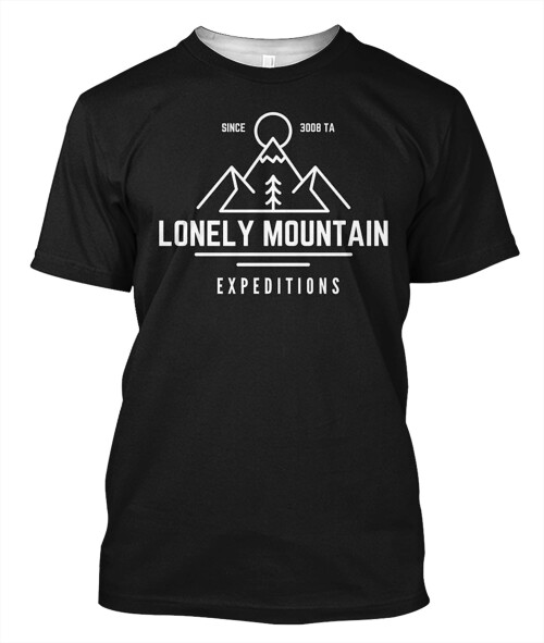 Lonely Mountain Expeditions Fantasy Funny Active T Shirt copy