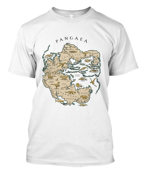 map of the supercontinent Pangaea Classic T Shirt copy
