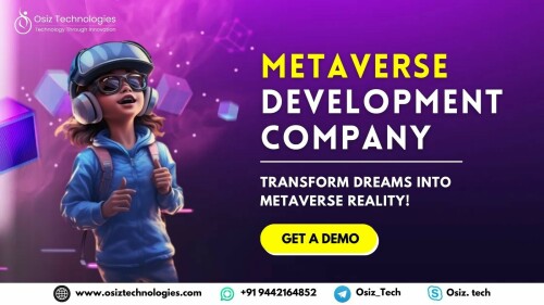 The future is here: introducing #Metaverse development services.

Osiz, Our company is leading the charge in the world of virtual reality with our top-notch metaverse development #services. Whether you're in #gaming, real estate, events, or any other industry, we have the expertise to bring your vision to life in the metaverse.

Ready to take your #business to the next level with virtual reality? Contact us today to learn more >> https://bit.ly/3nj9aMw

#Blockchain #Virtualreality #Ar #Vr #virtualworlds #gamers #digitalworld #Metabusiness #Metaapp #Metanews #Metamarket #Augmentedreality #technology #India #Usa #Uae