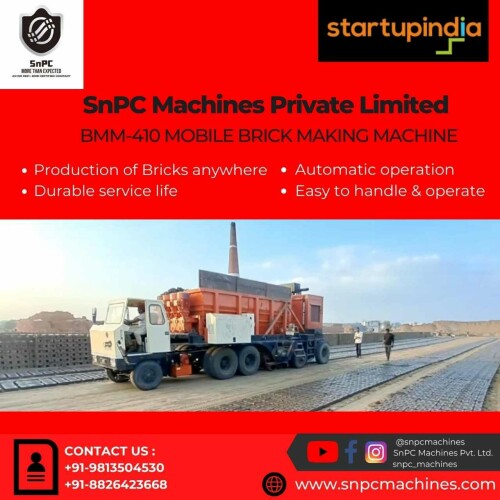 SnPC Machines, A leading manufacturer of world first fully automatic machine with moving technology, the latest brick making machine produce bricks while moving on wheel like a vehicle as hence can be mentioned as brick making truck as well. With the help of this machine kiln owner can revolutionize their business at a very rapid rate and they have to manage minimum human labours. This machine is eco-friendly and budget friendly as it requires about one-third of water compared with other brick making methods. Bricks produced with these machines are 3times more stronger that others and cost reduces about 45%. Raw materail needed can be clay, red soil, flyash or a mixutre of these. Bricks can be produced anywhere and anytime due to these machines. Three main types of mobile brick making machines are BMM160, BMM310 and BMM410. Just buy Snpc machines and enjoy automatic brick production. These brick making truck are durable, compressive and can be easily handle while operating. Customer from any country, state or provinces either can contact us via our website email or contact for order or more enquires or can visit our place and can physically enquire for their own satisfaction. 

https://snpcmachines.com/

#snpcmachine #brickmakingmachine #claybrick #BMM410 #BMM310#BMM160 #redsoilbrick #constructionmachinery #mobilebrickmachine #durable #easytohandle #mobilebrickmachine