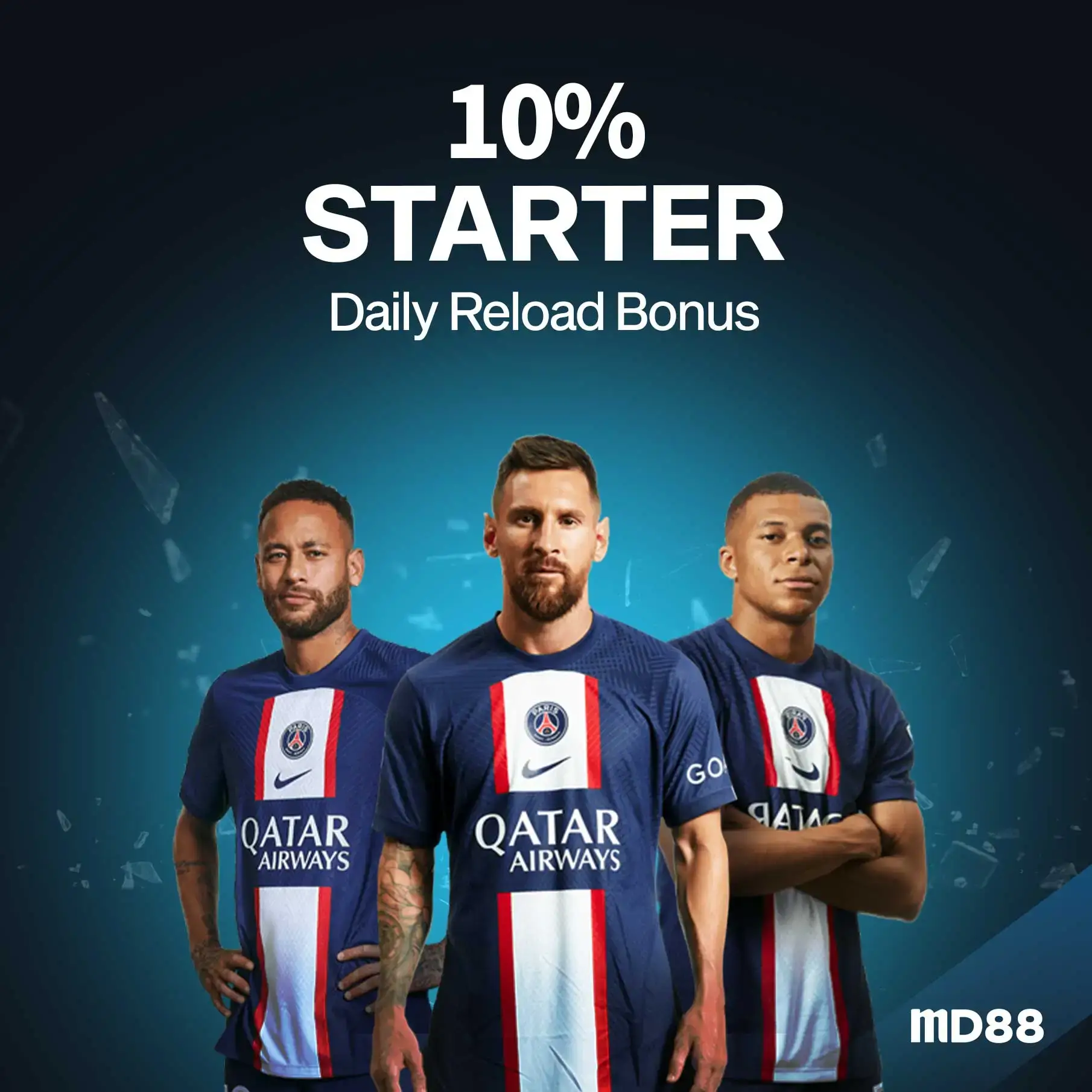DAILY FIRST 10%##We support your favorite team with you and claim your 10% re-deposit bonus up to IDR 600.000 now.