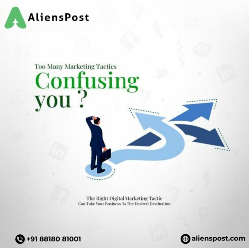 Confused with your marketing tactice?? Alienspost_India takes your business to the desired destination level... Brandingg|Social media marketing| SEO. Alienspost provides all these faculties through digital marketing. Take your business to another level with Alienspost and let your brand shine in market. 
Contact us
Visit us: https://alienspost.com/

#digitalmarketing #contentcreation #audienceengagement #influencermarketing #branding #makretingtips