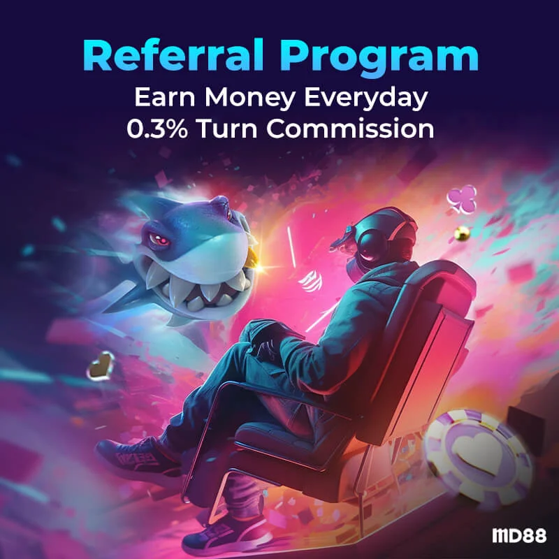 Referral 0.3% Turnover Commission ##Recommend to your friends and you will entitle for unlimited 0.3% bonus everyday from their valid bet.