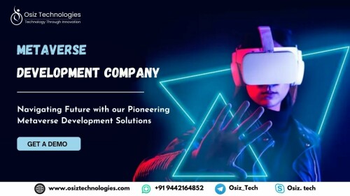 Embark on a journey of innovation with #Osiz, your pioneer in #Metaverse Development Company! 🌐✨ 

Our assorted range of Metaverse Development Services is designed to elevate your virtual experiences. 🚀 Explore the future possibilities with Osiz – where innovation meets excellence. 

Check out our offerings now >> https://www.osiztechnologies.com/metaverse-development-company

#MetaverseDevelopment #MetaverseInnovations #DigitalWorlds #VirtualWorlds #Ar #Vr #MetaverseJourney #MetaverseWorlds #MetaBusiness #India #Usa #Uk