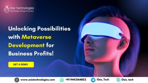 Ready to explore beyond boundaries? 

As a leading #Metaverse Development Company, we're paving the way for immersive digital experiences. From virtual worlds to augmented realities, we're transforming possibilities into realities. 

Join us on this journey into the Metaverse >> https://www.osiztechnologies.com/metaverse-development-company

#Metaverse #VirtualReality #AugmentedReality #TechInnovation #DigitalTransformation #VirtualWorld #DigitalInnovation #MetaverseDevelopment #BusinessTech #NextGenTechnology #VRDevelopment #ARDevelopment #Usa #Uk #India