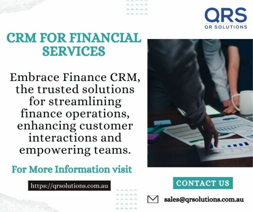 CRM finance CRM for financial services industry QR Solutions