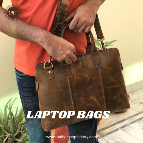 Visit More -  https://leathershopfactory.com/collections/laptop-bags