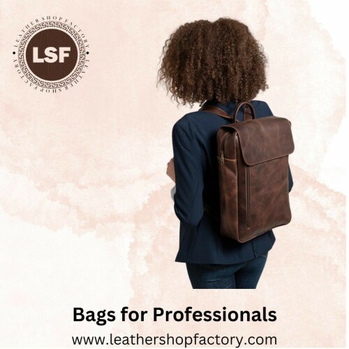 Visit more -  https://leathershopfactory.com/collections/laptop-bags