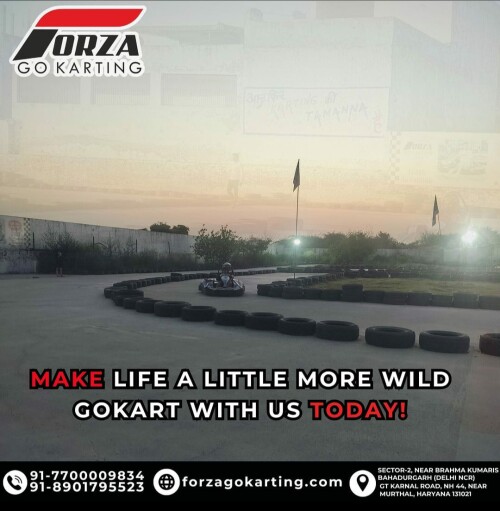 Forza Go Karting, a very exciting and worthy place to visit in Delhi NCR for spending your leisure time. Go-karting refers to a kart race game in a track, which can be either outdoor track or indoor track. Go-karting now only make your day adventurous but it has health benefits too as like boost confidence, increases oxygen flow in body, boost the feel good factor and many more than cannot be neglected. Forza go karting refers visitor safest and provides professional kart racer for learning karting. Either you can come as a tourist or a learner at Forza, Delhi NCR. Fill your life with adventure and body with adrenaline with our Go-karting track.

https://forzagokarting.com/

#racer #adventureJunkie #Gokarting #weekendkarting #weekendmood #Forzagokarting #weekendkarting #driver #feeltherush #Forzaexperience #racetovictory #Fastestgame #racetovictory #racetoglory #bestgokartingplaceinIndia #Forzamembership #raceforfun #bestgokartingIndia