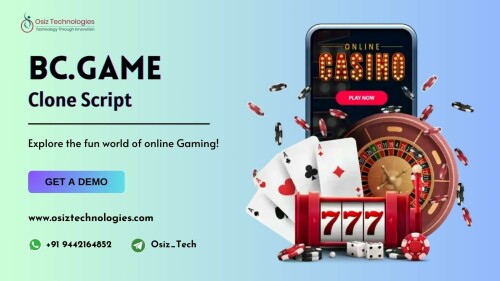 The BC.Game Clone Script is an essential tool for entrepreneurs looking to break into the lucrative world of crypto casino games and sports betting platforms. This script allows you to launch your own platform with unique features, giving you a competitive edge in the market. With the rising popularity of crypto gaming, now is the perfect time to capitalize on this trend. 

By using the Osiz’s BC.Game Clone Script, you can establish your presence in this growing industry and attract a new wave of users >> https://www.osiztechnologies.com/blog/bc-game-clone-script

#cryptocasino #cryptogaming #BCGameClone #CryptoGaming #BlockchainCasino #StartupCasino #BlockchainBusiness #GamingCloneScript #DigitalCasinoSolution #CryptoCasinoClone #BusinessGamingSolutions #Usa #Uk #India