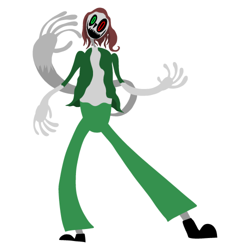 A goofy character with a tube skeleton instead of the cheaper, and more common, endoskeleton, allowing him to have more movement options. He's very flexible and athletic, and his exterior is made of a mixture of rubber, foam, and a highly durable material that has yet to be discovered by scientists.
Gender: Male
Age: 24
Height: 6'7