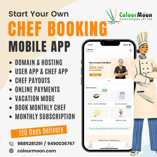 chef booking App development company in hyderabad