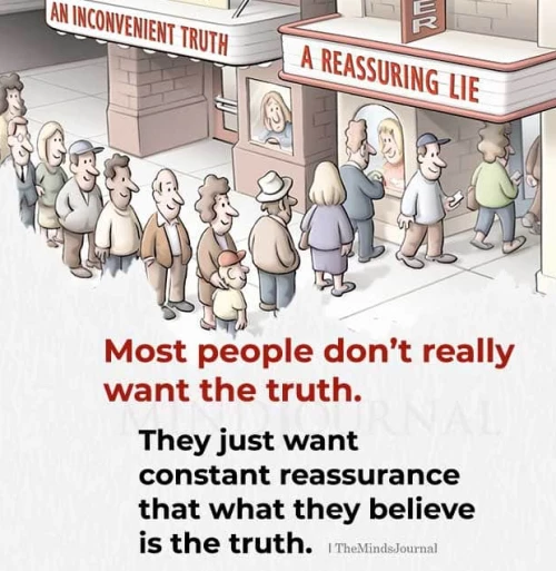 Most dont want truth