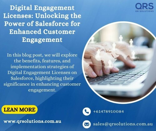 Digital Engagement Licenses Unlocking the Power of Salesforce for Enhanced Customer Engagement QR So