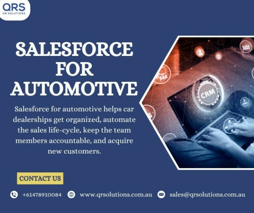 Salesforce for Automotive Automotive CRM QR Solutions