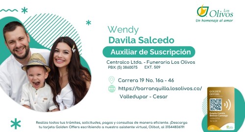Wendy Davila Auxiliar de Suscripción