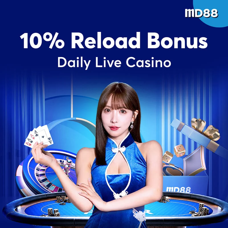 10% Live Casino Bonus ##Deposit pada permainan kasino langsung yang anda sukai dan mendapat bonus reload 10%