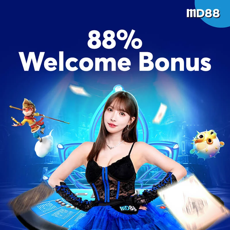 88% Slot Welcome Bonus ##Get up to SGD1,000 bonus with low turnover.